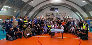 gruppo vaccinazione palasport