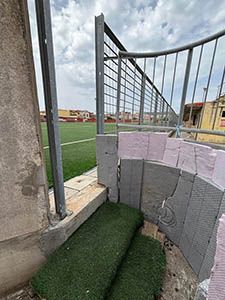 ingresso provvisorio stadio foto piccola