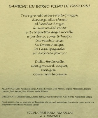 poesia scolari tratalias